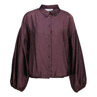 AMELIE FAUSTINE BLOUSE - AUBERGINE