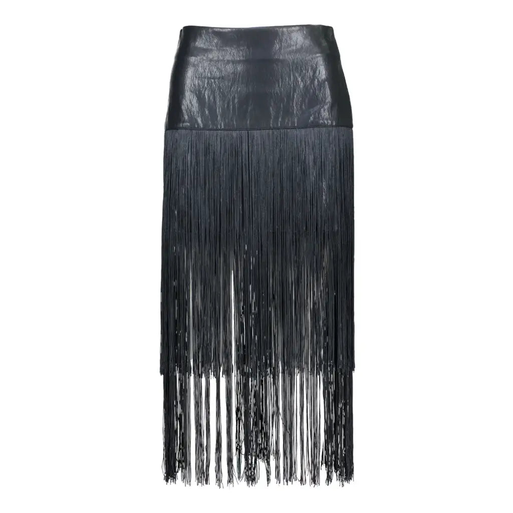 AMELIE PALM SKIRT - BLACK