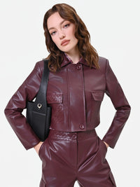 RINA AVRA JACKET - BORDEAUX