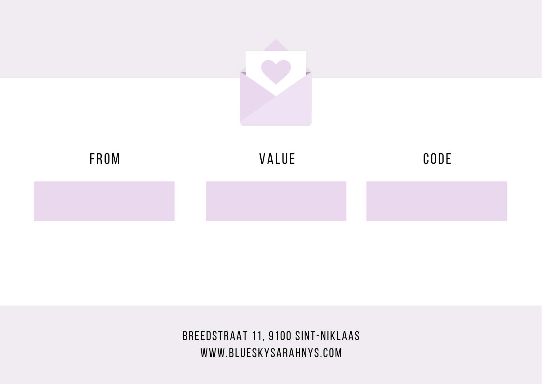 Blue-Sky Sarah Nys Online Voucher