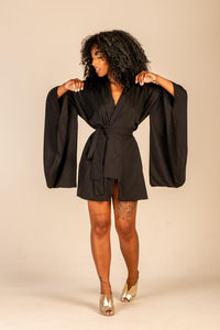 Maria Sanz Kimono Schibuya Curto Black Strass